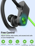 Stiive Bluetooth Headphones, 5.3 Wireless Sports Earbuds IPX7 Waterproof with Mic, Stereo Sweatproof In-Ear Earphones, Noise Cancelling Headsets