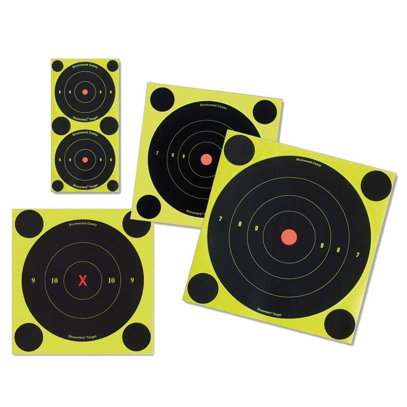 Birchwood Casey Shoot•N•C 6" Bullseye Paper Shooting Target 12 Targets, 144 Pasters 12 Count