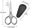 Small Precision Scissors, 3.5Inch Stainless Steel Multi-Purpose Vintage Beauty Grooming Kit for Facial Hair, Eyebrow, Eyelash, Beard, Moustache