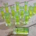 6Pcs Small Bubble Levels 10x10x29mm Mini Square Spirit Level Measuring Layout Tools