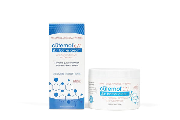Cutemol CM Emollient Moisturizing Cream - For Severely Dry and Damaged Skin - Natural Beeswax Formulation containing Ceramides - Hydration for