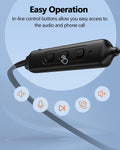 NANAMI Earbuds, Update Bluetooth Wireless Headphones, IPX7 Waterproof, In-Ear Earphones with Mic, Magnetic Neckband, Hifi Stereo Deep Bass Noise