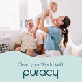 Puracy 99.9% Natural All Purpose Cleaner Concentrate - Makes 128Oz Multi Purpose Cleaner - Green Tea & Lime - Surface Cleaner, Floor Cleaner,