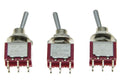 COM 3X DPDT 6 Pin 2 Position ON ON Guitar Mini Toggle Switch Car/Boat Switches