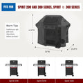 SHINESTAR Grill Cover for Outdoor Grill, Fits Weber Spirit 200/300 & Spirit II Gas Grill 600D Oxford Heavy Duty Waterproof BBQ Covers, Triple Lock