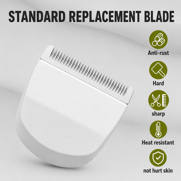 Trimmer Replacement Blades #2068-300 Compatible with Wahl Peanut Clipper | 2 Pack White Professional Peanut Clipper/Trimmer Snap-on Replacement