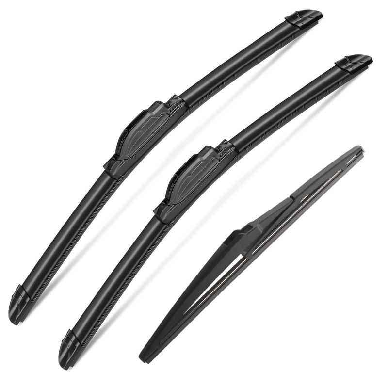 3 Wipers Set for Jeep Grand Cherokee 2014 2015 2016 2017 2018 2019 2020 2021, Windshield Wiper Blades Original Equipment Replacement Front and