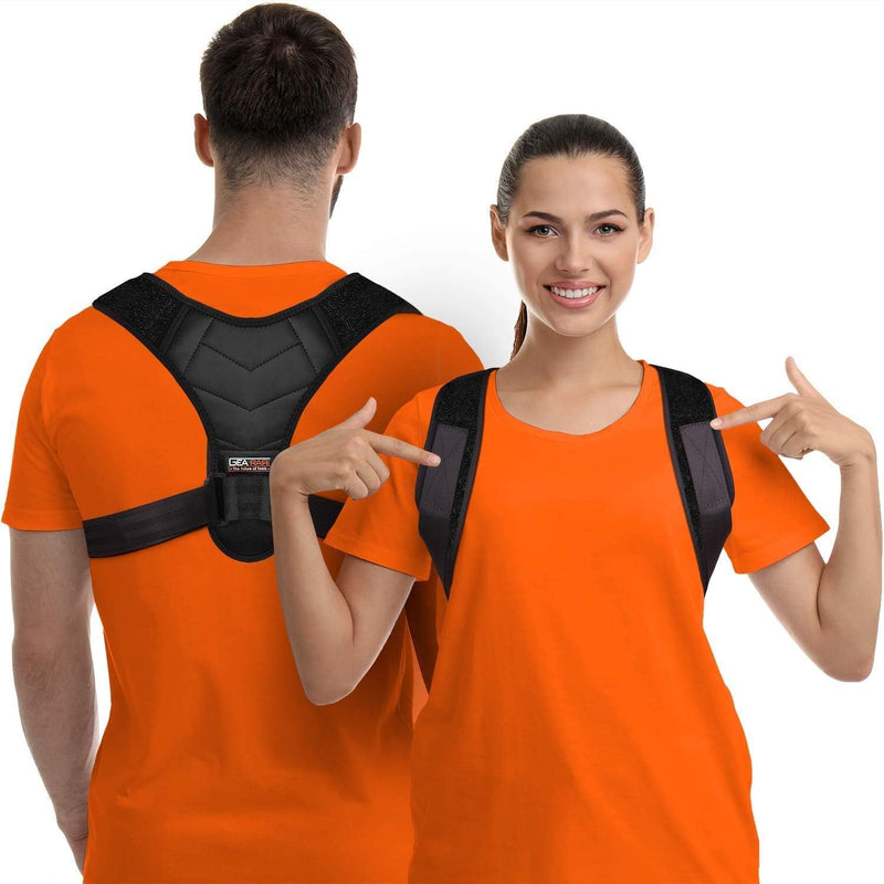 Posture Corrector for Men and Women, Upper Back Brace for Clavicle Support, Adjustable Back Straightener Belt and Providing Pain Relief from Neck,