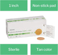 McKesson Adhesive Bandages, Sterile, Fabric, Tan, 1 in, 100 ct | Fabric Spot
