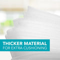 100 Pack Foam Wrap Sheets for Packing Storage Shipping Moving Supplies, Cushion Foam Wrap Packing Foam for Dishes, China, Glass and Furniture