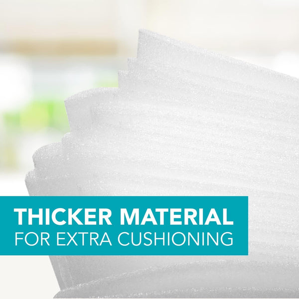100 Pack Foam Wrap Sheets for Packing Storage Shipping Moving Supplies, Cushion Foam Wrap Packing Foam for Dishes, China, Glass and Furniture