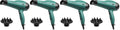 Revlon Volume Booster Hair Dryer | 1875W for Voluminous Lift and Body, (Green)