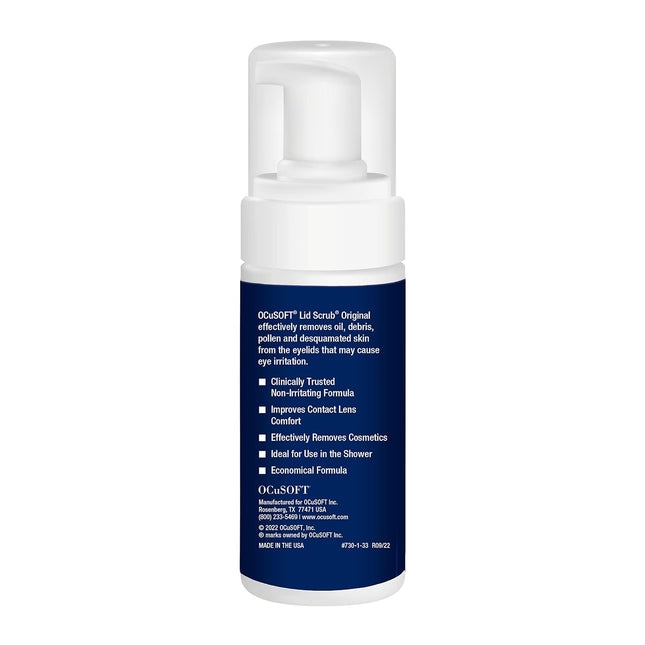 Ocusoft Lid Scrub Original Foaming Eyelid Cleanser - Mild Instant Foaming Eyelid