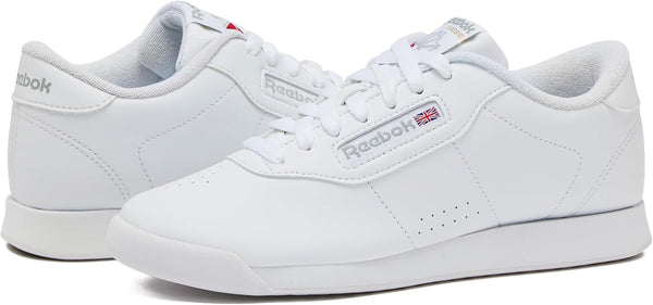 Reebok Princess Sneakers for Women, Comfortable Walking or Tennis Womens Shoes 9 Us-white
