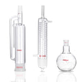 MXBAOHENG 1000Ml Soxhlet Extractor Kit Soxhlet Extraction Apparatus with 60/45 Graham Condenser, Flat Bottom Flask 29/32 Joint, Extractor Tube Lab