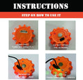 Ecoangel USB Rechargeable LED Road Flares Emergency Lights-Roadside Warning Car Safety Beacon Flashing Disc Flare Kit with Magnetic Base for