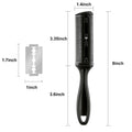 Maitys 3 Pcs Haircut Razor Comb Hair Cutting Comb with 12 Replacement Blades Double Edge Shaper for Salon & Home Styling Split Ends Trimmer Styler