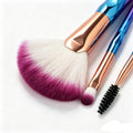 KOLIGHT Pack of 20pcs Cosmetic Eye Shadow Sponge Eyeliner Eyebrow Lip Nose Foundation Powder Makeup Brushes Sets (purple)