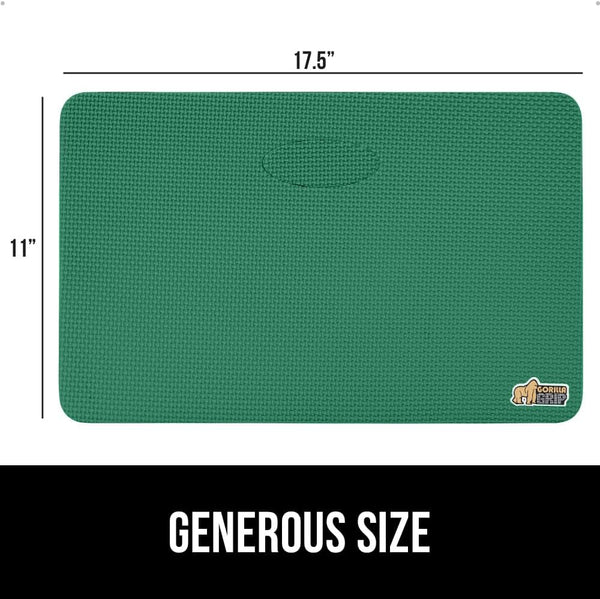 GORILLA GRIP® Extra Thick Patent Pending Supportive Foam Kneeling Pad, 2 PK, Large Cushion Knee Pads for Gardening, Baby Bath, Dirt and Water