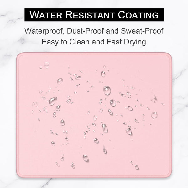 Hsurbtra Mouse Pad, Premium-Textured Square Mousepad 10.2 X 8.3 Inch, Stitched Edge Anti-Slip Waterproof Rubber Pretty Cute Computer Mat for
