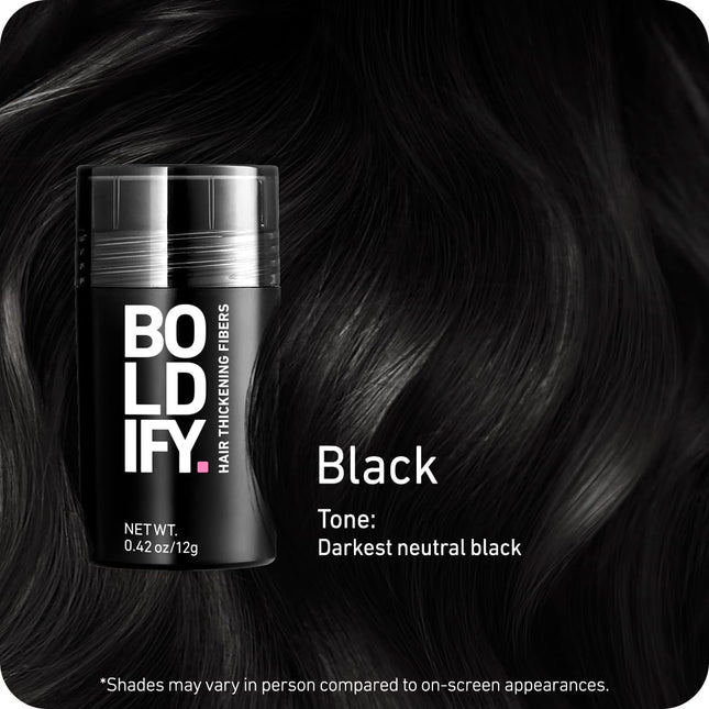 BOLDIFY Hair Fibers (12G) - Fill in Thinning and Fine Hair for an Instantly Full