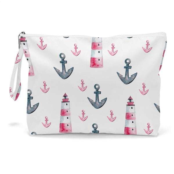 Fokongna Travel Makeup Bag - Wet Dry Bag for Swimsuit, Beach Pool Diapers, Dirty Yoga Gym Clothes - Zipper Pouch for Women, Sister, Friends -