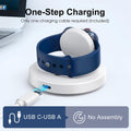 Upgraded for Apple Watch Charger, Foldable Travel Fast Charging Dock White USB A