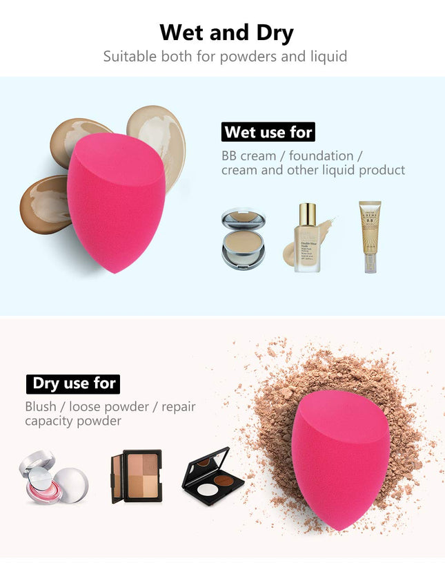 Innogear Makeup Sponge, 10 Pcs Makeup Sponges Blender Set Beauty Cosmetic Founda