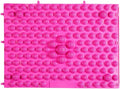 2Pcs Foot Massage Mat Acupressure Reflexology Pad for Heel Arch and Toe Relief Durable Foot Massager Tool for Home Office and Relaxation Rose Red