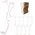 Amazing Drapery Hardware 2.5 Inch Clear Valance Clips for Blinds & Window Shades, 10-Pack - Hunter Douglas WoodMates and Chalet Woods Replacement,