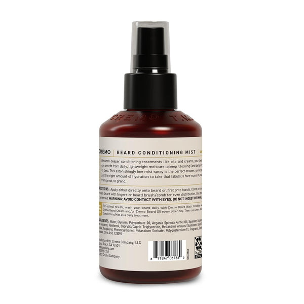 Cremo Original Leave-In Daily Beard Conditioning Mist - For Soft-Feeling and Healthy-Looking Facial Hair, 6 Fl Oz