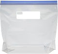 Amazon Basics Reclosable Freezer Gallon Size Bags with Double Zipper Seal, Stand-Up Bottom, BPA Free, 90 Count (Previously Solimo) Gallon (90 Count)
