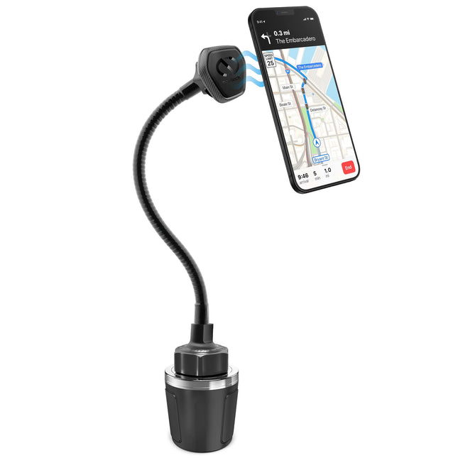 Naztech Magbuddy Elite XL Cup Holder Phone Mount - Adjustable Gooseneck Holder, Magnetic Cell Phone Mount for Iphone 16/