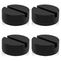 Floor Jack Pad Adapter 4 Ton Universal Rubber Slotted Frame Rail Pinch welds Protector for Floor Jack (4 Pack)