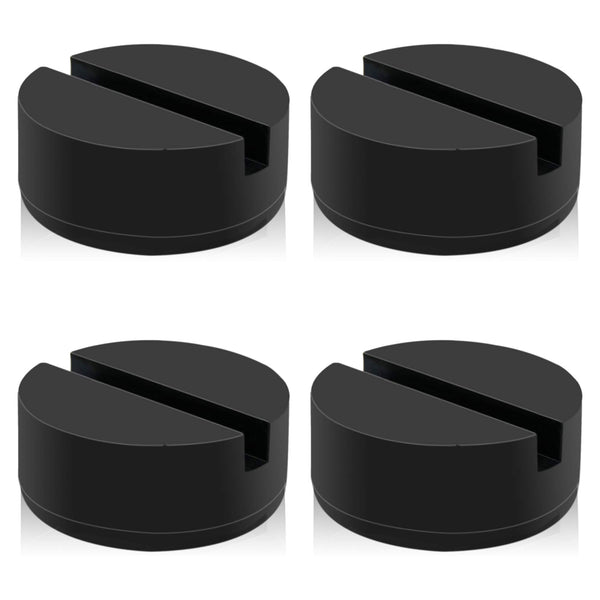 Floor Jack Pad Adapter 4 Ton Universal Rubber Slotted Frame Rail Pinch welds Protector for Floor Jack (4 Pack)