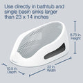 Angelcare Baby Bath Support (Aqua) | Ideal for Babies Less Than 6 Months Old Bath Only Aqua