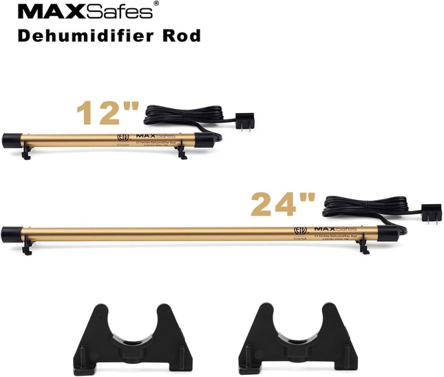 Gun Safe Dehumidifier Rod, Dry Rod - Easy Installation Plug-In Electric Dehumidifier Eliminates Moisture for Gun Safes &