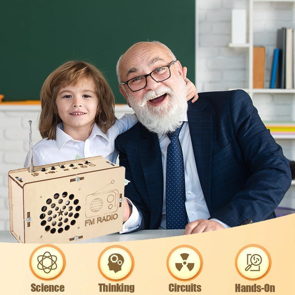 STEM Science Kits for Kids Boys Toys Age 5-7 8-12 8-13 Birthday Gifts for 6 7 8 9 10 11 12 13 14 Year Old Boys Girls Teen DIY FM Radio Building