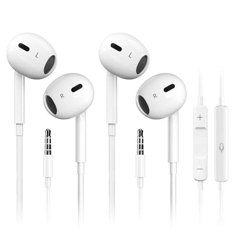 Antool Wired Earbuds,【Ultra Clear Calls & no Noise】 Headphones Earbuds Wired 3.5mm, in-Ear Earphones with Mic, Compatible with