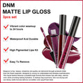 evpct 3Pcs Dark Red Purple Plum Matte Liquid Lipstick Sets for Women Matte Lip Stain Long Lasting Waterproof, Burgundy Blood Blue Red lipstick,