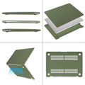 MOSISO Compatible with MacBook Air 13 inch Case M1 2021 2020 2019 2018 Army Green