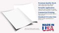 Extra Heavy Duty 130Lb Cover Cardstock - Bright White - 350Gsm 17Pt Thick Paper for Inkjet & Laser Printers - 8-1/2" X 11" - 40 Pack