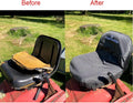 POWERWORKS Weatherproof Deluxe Riding Lawn Mower Seat Cover, Medium, Black