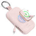 RORRY Portable Charger, 5000Mah Portable Charger Power Bank with Built-In Cables, Travel Keychain Battery Pack for Apple Watch Ultra