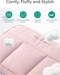 BAGSMART Electronics Organizer Travel Case, Cord Storage for Chargers Cables Phones, Compact Tech Accessories Pouch, Pink