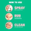Freeman Flirty Feet Instant Foot Peeling Spray, Exfoliating Foot Mask for Summer, Moisturizing & Smooth Dry, Cracked Heels, Remove Dead Skin