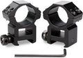 Scope Rings, Rifle Scope Mount High Profile Scope Mounts for Picatinny Rail (1 Inch, Set of 2)