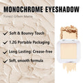 Kaely Pressed Single Eyeshadow Makeup, Vanilla Nude Beige Matte Highly Pigmented Monochrome Eye Shadow Palette, Waterproof Neutral Powde Mini