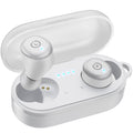 TOZO T10 Wireless Earbuds Powerful Bass Stereo Wireless Charging, APP, IPX8 Matte White