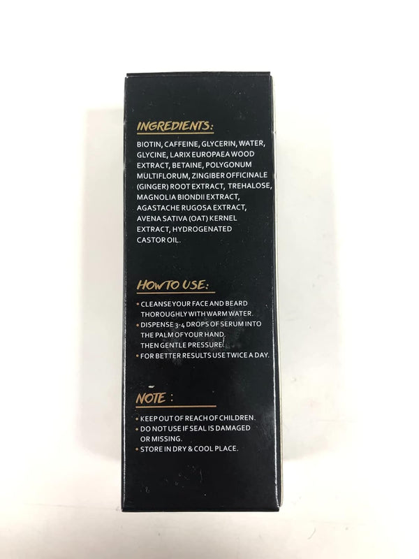 Beard Growth Oil With Biotin Caffeine, Stimulate Beard Growth Serum For Facial Hair Treatment, Promote Hair Regrowth For Men Full Longer Masculine